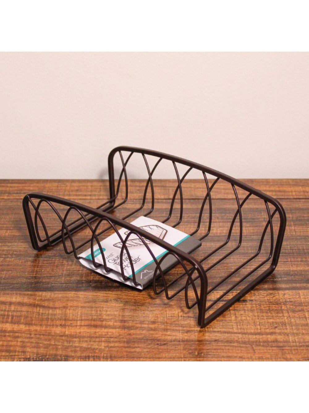 Spectrum Bronze Twist Towel / Napkin Holder Organizer Bathroom Kitchen
